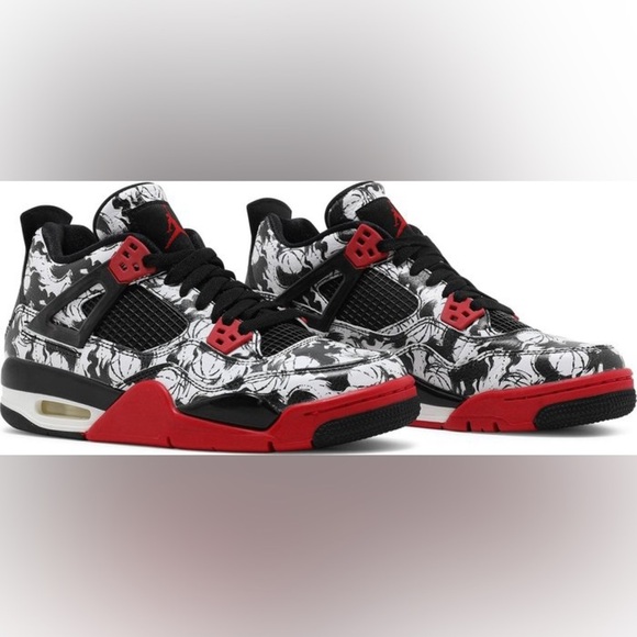 Air Jordan 4 Retro GS "Tattoo 2018 Size 8 - Picture 7 of 9